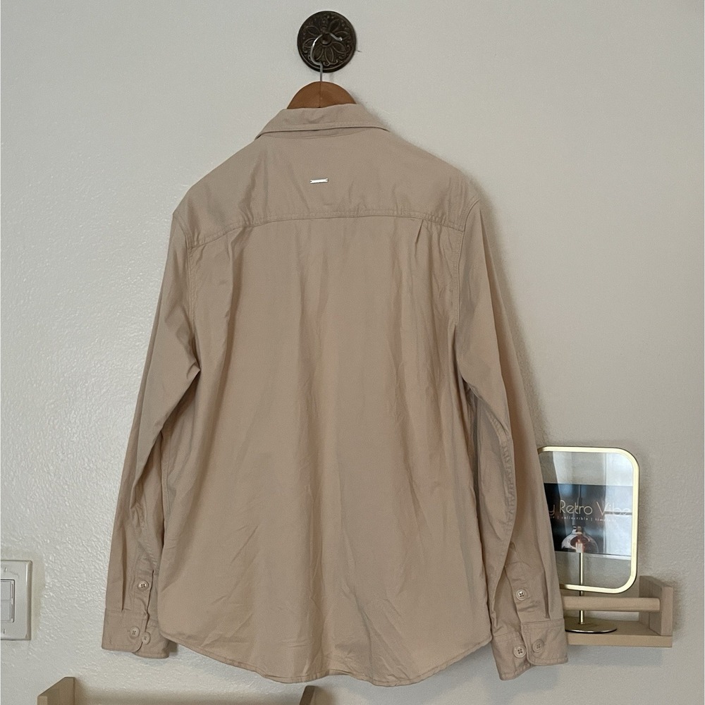 Denim & Flower Ricky Singh Twill Shacket Sand Siz… - image 2